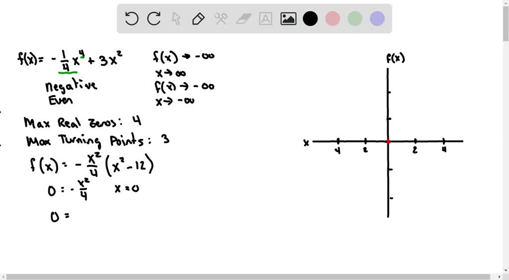 Solvedmatch The Polynomial Function With Its Graph The Graphs Are Labeled A B C D