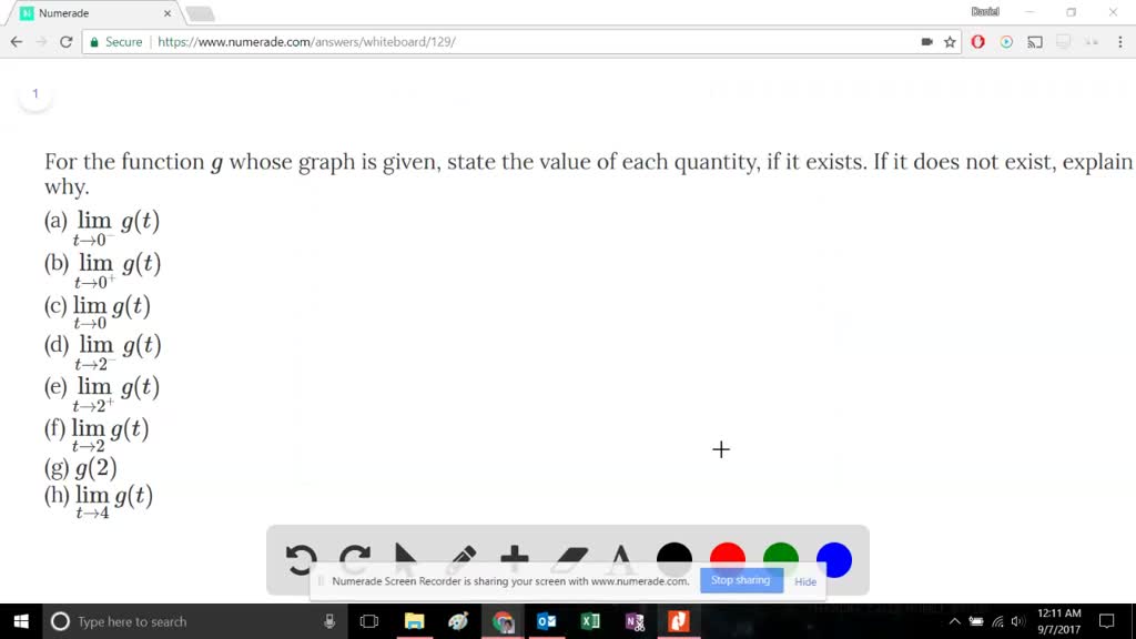 Solved For The Function G Whose Graph Is Given S