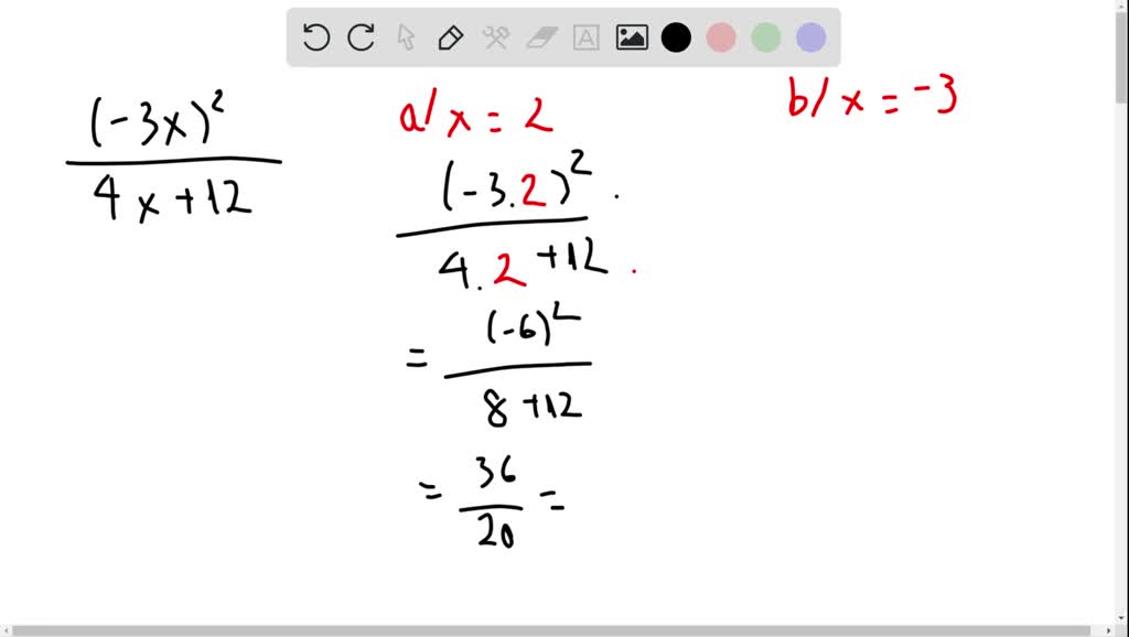 SOLVED:Find the numerical value of each rational expression for (a) x=2 ...