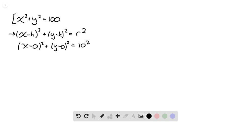 Write The Equation Of 2 Circle Where A 1 2 And B 7 Itprospt