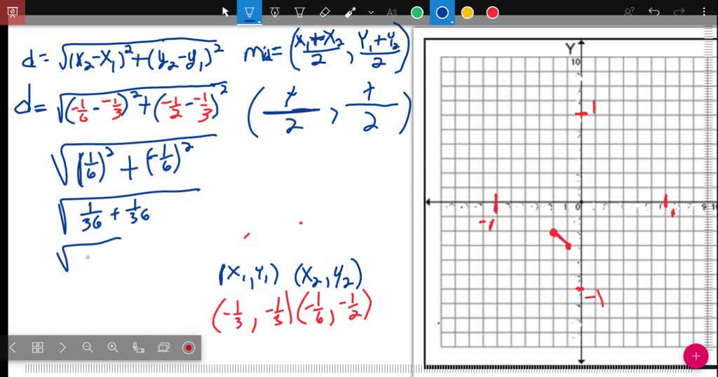 SOLVED:(a) plot the points, (b) find the distance between the points ...