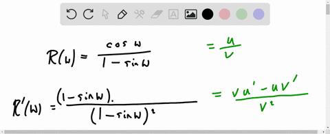 find-the-derivative-rwfraccos-w1-sin-w