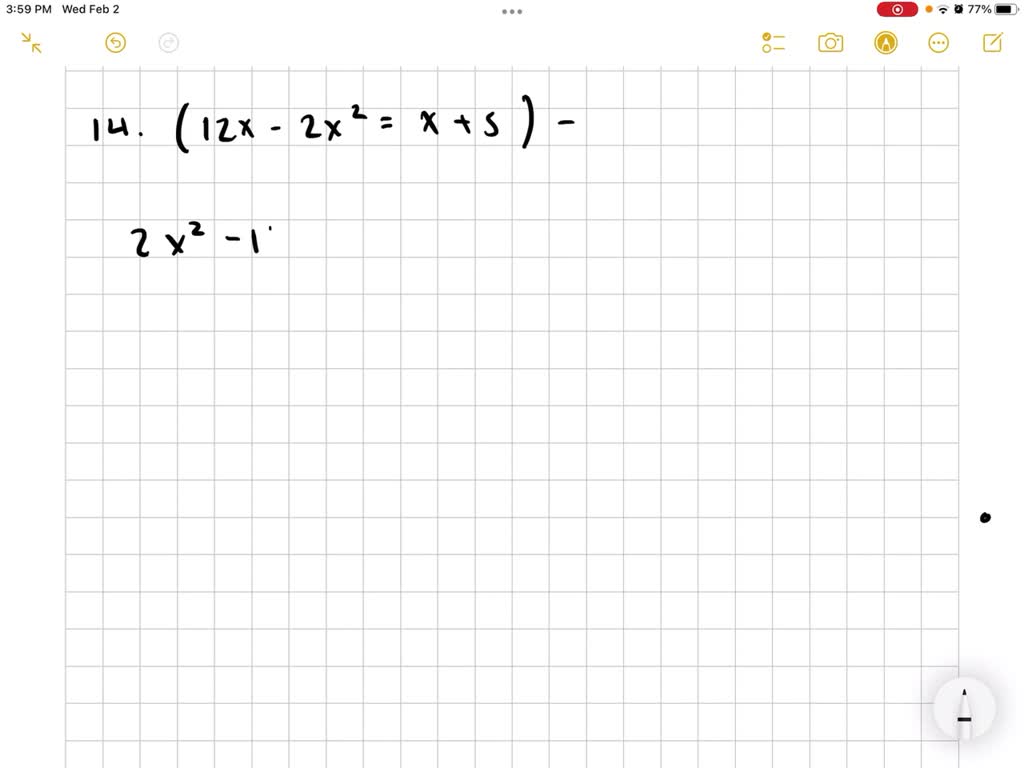 SOLVED:Solve. 2 x x+5=16-x