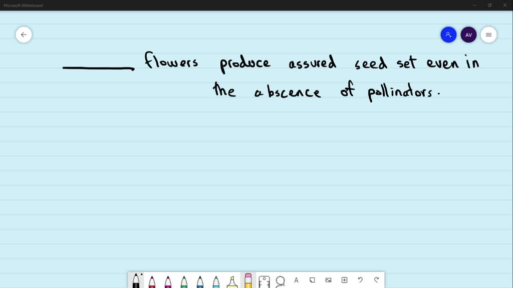 SOLVEDflowers produce assured seed set cven in the absence of