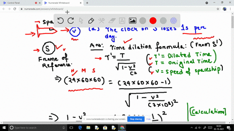 a-what-must-be-ones-speed-relative-to-a-frame-s-in-order-that-ones-clocks-will-lose-1-second-per-day
