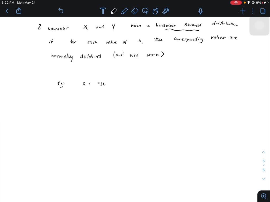 SOLVED Two Variables Have A Bivariate Normal Distribution Explain What 