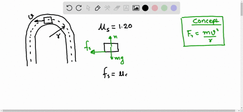 a-race-car-is-making-a-u-turn-at-constant-speed-the-coefficient-of-friction-between-the-tires-and--2