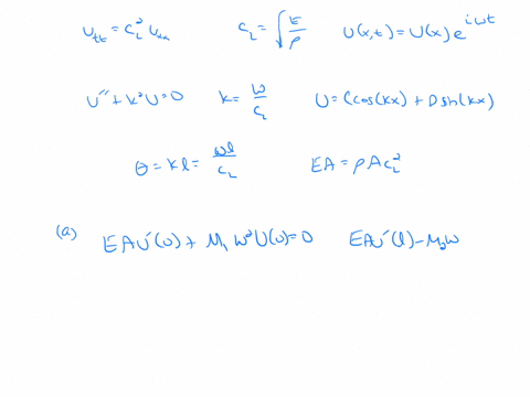 derive-the-frequency-equation-for-the-longitudinal-vibration-of-the-systems-shown-in-fig-828