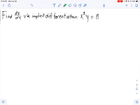 find-yprimefracd-yd-x-using-implicit-differentiation-x3-y8