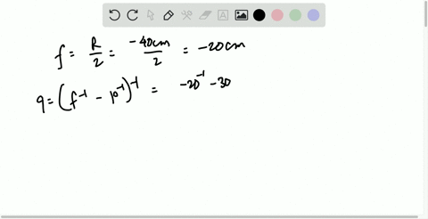 a-spherical-convex-mirror-has-a-radius-of-curvature-with-a-magnitude-of-400-mathrmcm-determine-the-p