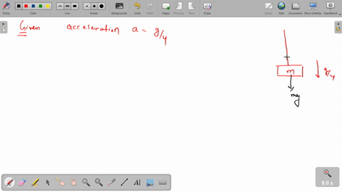 a-cord-is-used-to-lower-vertically-a-block-of-mass-m-by-a-distance-d-with-constant-downward-accelera