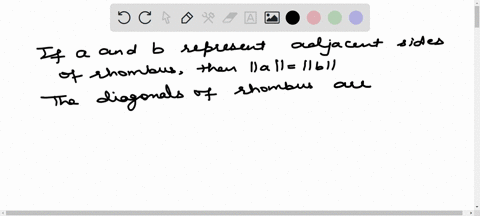 a-rhombus-is-an-oblique-angled-parallelogram-with-all-four-sides-equal-use-the-dot-product-to-show-2