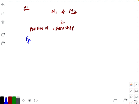 a-spaceship-of-mass-m-is-located-between-two-planets-of-masses-m_1-and-m_2-the-distance-between-the
