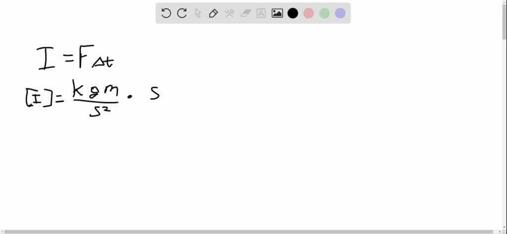 SOLVED Verify That The SI Unit Of Impulse Is The Same As The SI Unit Of 