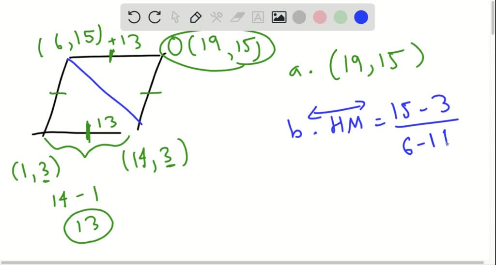 Solved:rhom Is A Rhombus. A Find The Coordinates Of Point O. B Find The 