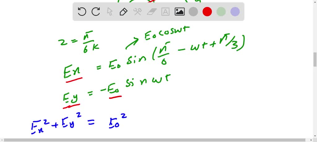 The complex electric field amplitude has real and imaginary parts 𝐄̂(𝐫 ...