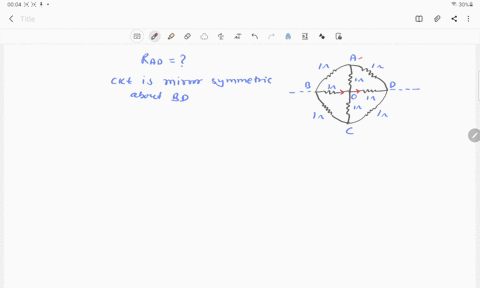 a-b-c-d-is-a-uniform-circular-wire-of-resistance-4-omega-and-o-a-c-b-o-d-are-two-wires-forming-diame