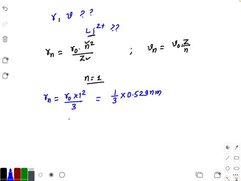 find-the-radius-and-speed-of-an-electron-in-the-ground-state-of-doubly-ionized-lithium-and-compare-t