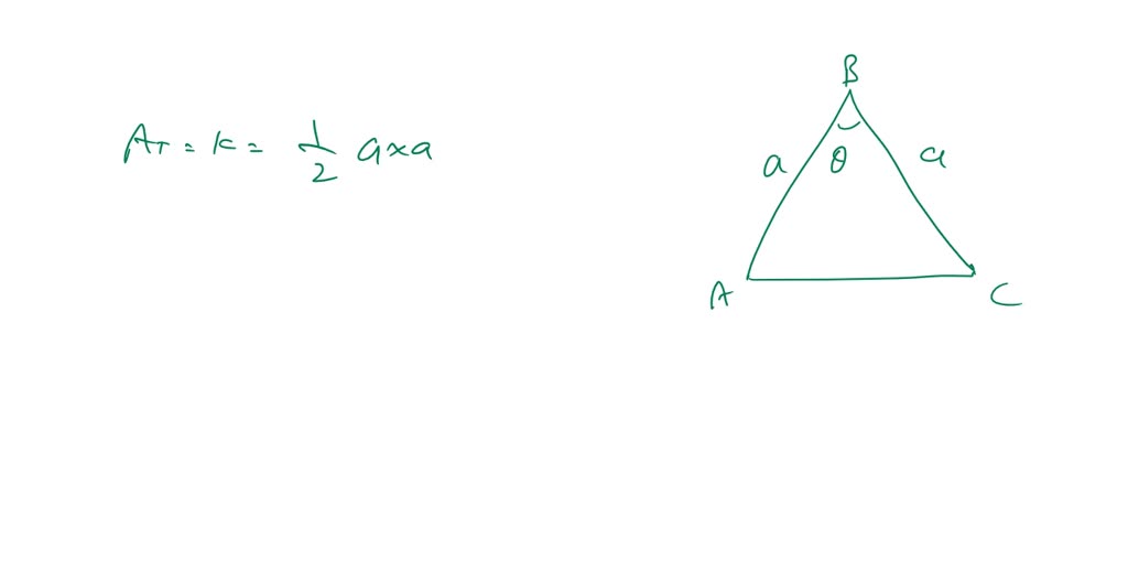 SOLVED:Find a formula for the area of an isosceles triangle in terms of ...