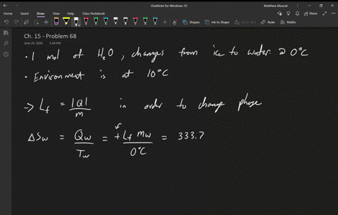 a-what-is-the-entropy-change-of-100-mol-of-mathrmh_2-mathrmo-when-it-changes-from-ice-to-water-at-00