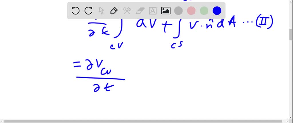 SOLVED:Use The Reynolds Transport Theorem (Eq. 4.19) With B= Volume And ...