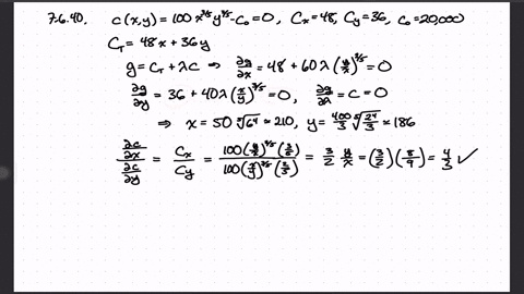 least-cost-rule-repeat-exercise-39-for-the-production-function-given-by-fx-y100-x06-y04