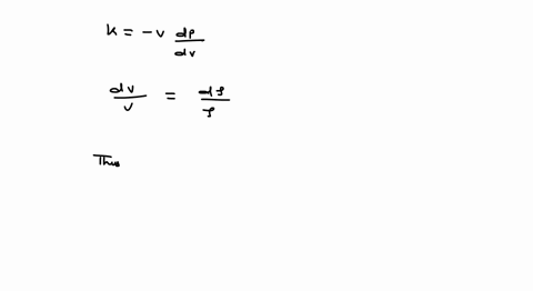 a-material-has-density-rho-and-bulk-modulus-k-the-increase-in-the-density-of-the-material-when-it-is