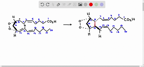 using-curved-fishhook-arrows-propose-a-mechanism-for-the-formation-of-the-cyclopentane-ring-of-prost