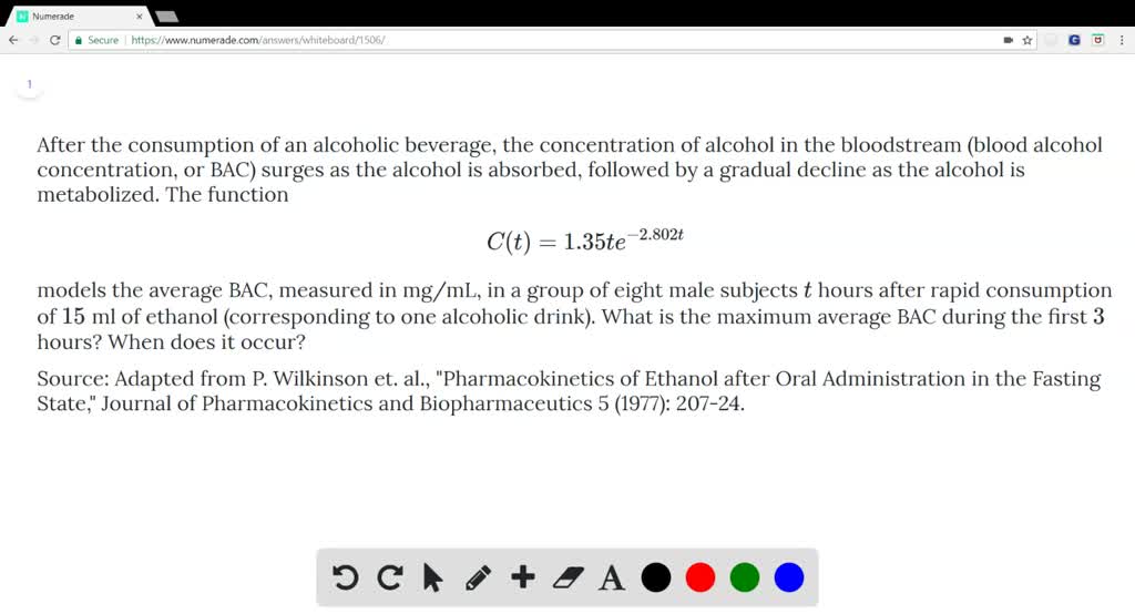 SOLVEDAfter the consumption of an alcoholic beverage, the