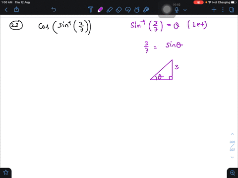 evaluate-the-following-expressions-cos-leftsin-1leftfrac37rightright-2