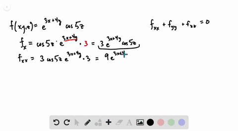 show-that-each-function-satisfies-a-laplace-equation-fx-y-ze3-x4-y-cos-5-z-2