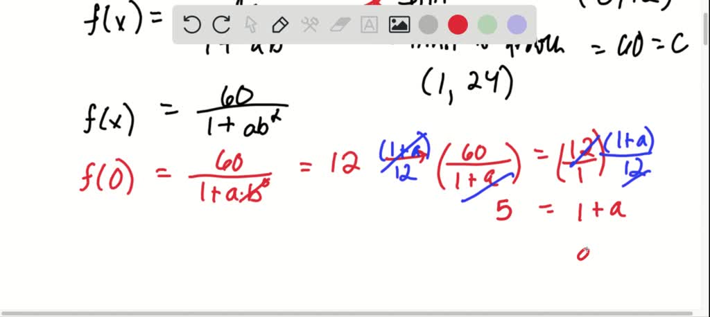 SOLVED:In Exercises 23-26, find the logistic function that satisfies ...