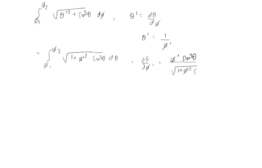 Write and solve the Euler equations to make the following integrals