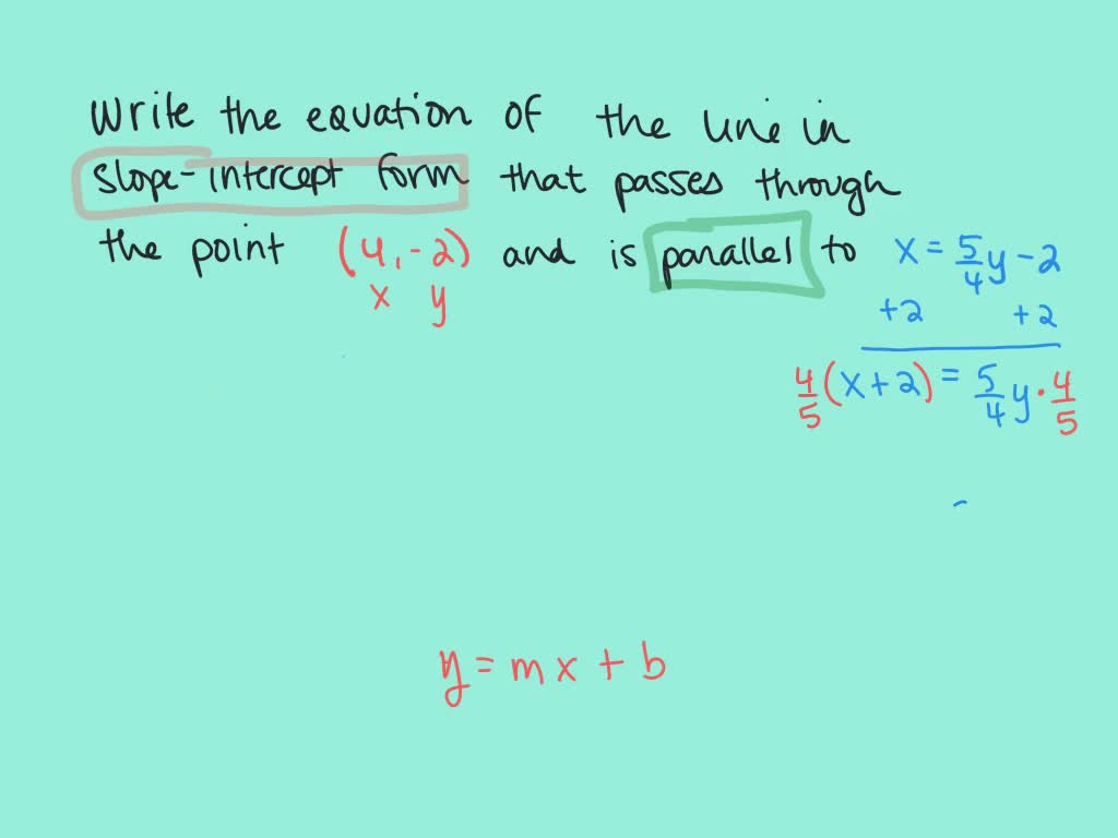 solved-write-an-equation-in-slope-intercept-form-of-the-line-with-the