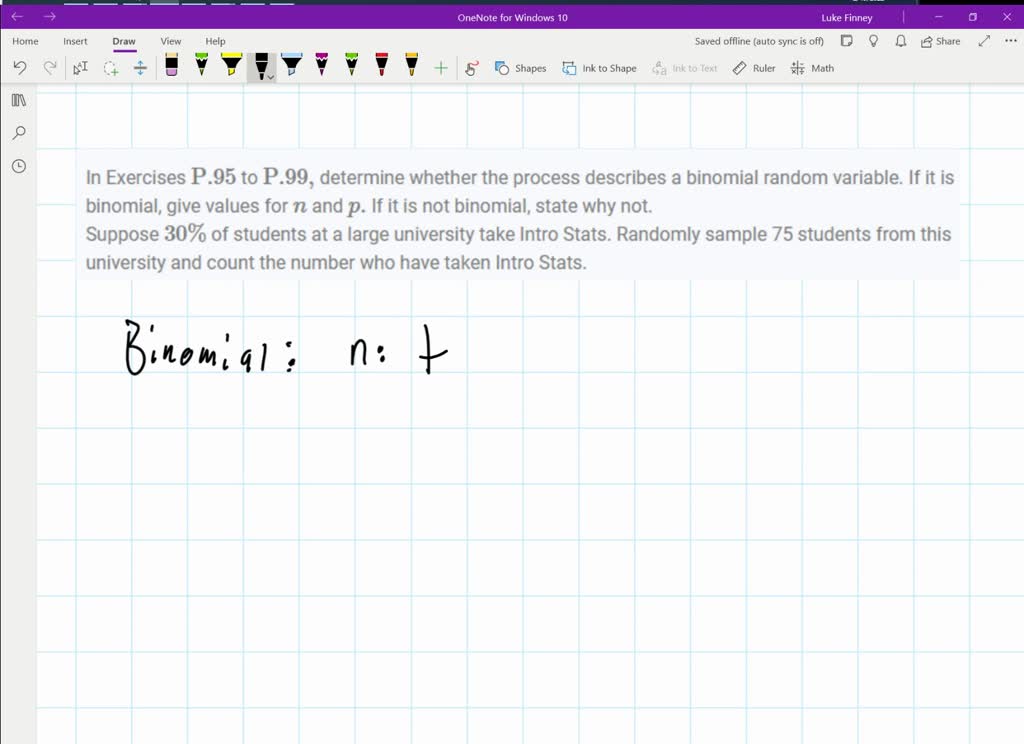 The binomial random variable X counts the number of married students in ...