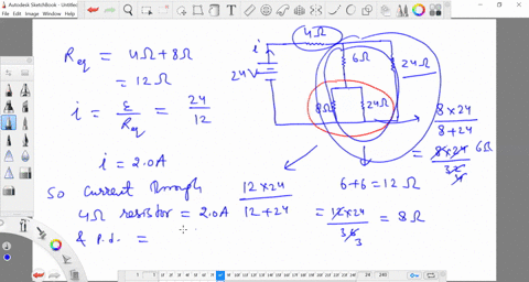 for-the-circuit-shown-in-figure-mathrmp-2372-find-the-current-through-and-the-potential-difference-a