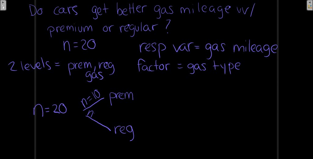 SOLVED:Gas mileage Do cars get better gas mileage with premium instead of  regular unleaded gasoline? It might be possible to test some engines in a  laboratory, but we'd rather use real cars