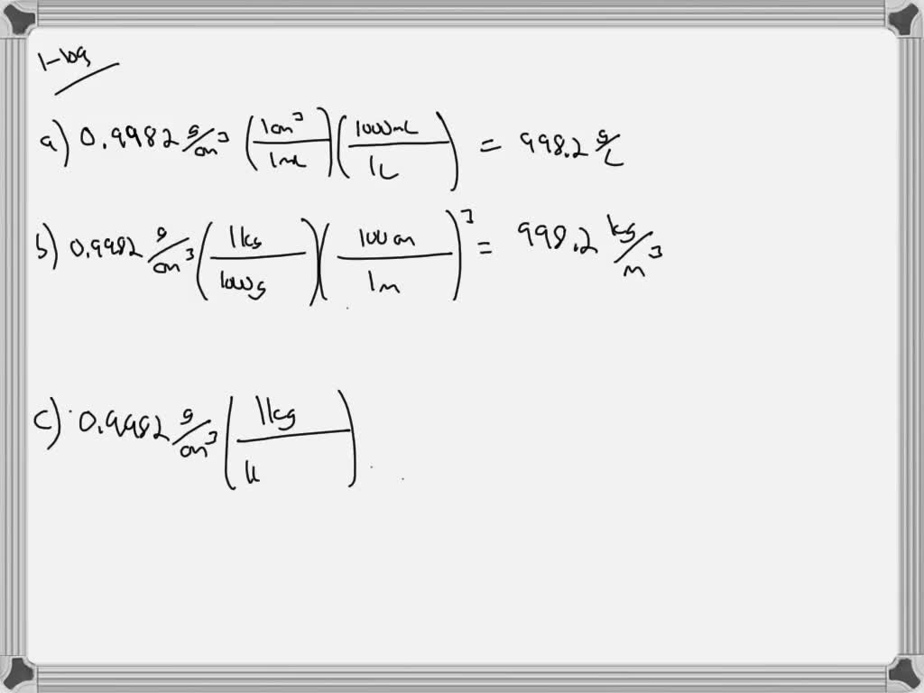 density of water in gcm3