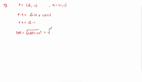 given-mathbfplanglesqrt3-1rangle-and-mathbfqlangle-11rangle-find-a-the-dot-product-mathbfp-cdot-math