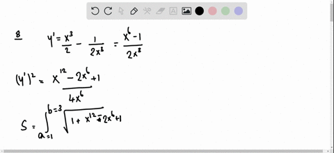 find-the-arc-length-of-the-graph-of-the-function-over-the-indicated-interval-yfracx48frac14-x2-quad1