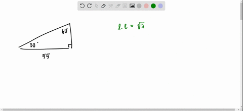 in-a-30circ-60circ-90circ-right-triangle-the-length-of-the-leg-opposite-the-60circ-angle-is-55-milli
