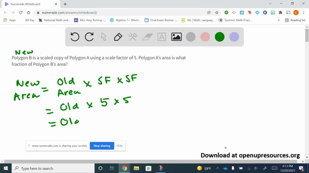 Polygon B Is A Scaled Copy Of Polygon A Using A Scale Factor Of 5 ...