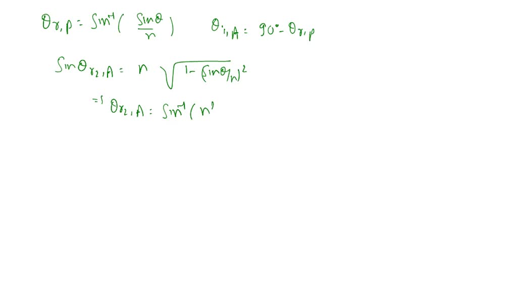 SOLVED:Rainbows from square drops. Suppose that, on some surreal world ...