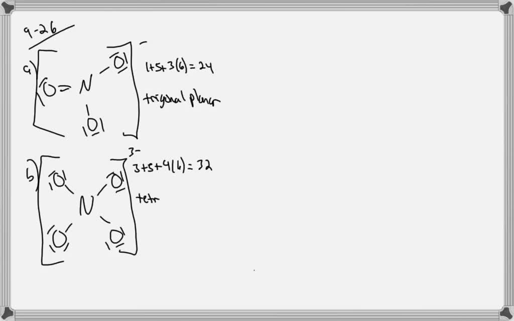 SOLVED Determine The Molecular Geometries Of The Following Molecules 