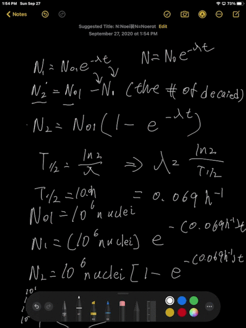 a-radioactive-nucleus-with-decay-constant-lambda-decays-to-a-stable-daughter-nucleus-a-show-that-the