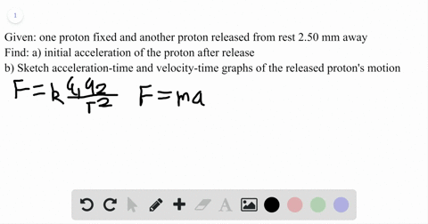 in-an-experiment-in-space-one-proton-is-held-fixed-and-another-proton-is-released-from-rest-a-distan