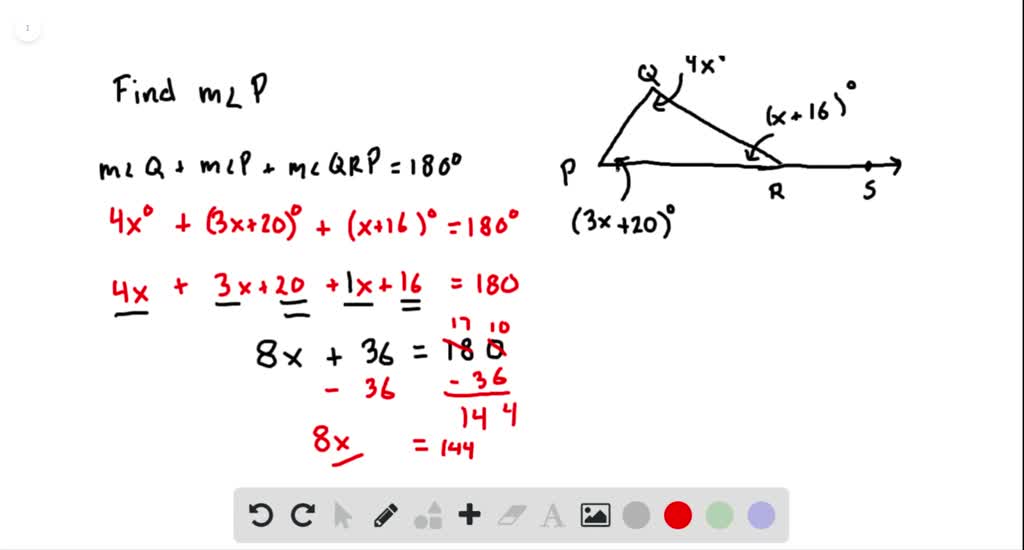 SOLVED:Find each angle measure. ∠P