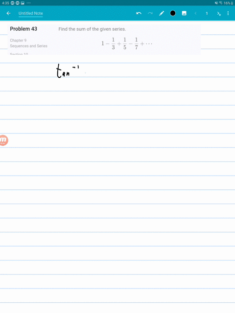 find-the-sum-of-the-given-series-1-frac13frac15-frac17cdots