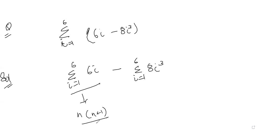 SOLVED:Find the sum using the formulas for the sums of powers of ...