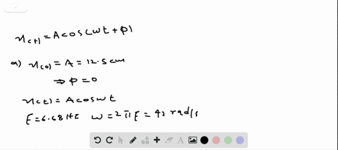 write-expressions-for-the-displacement-xt-in-simple-harmonic-motion-a-with-amplitude-125-mathrmcm-fr